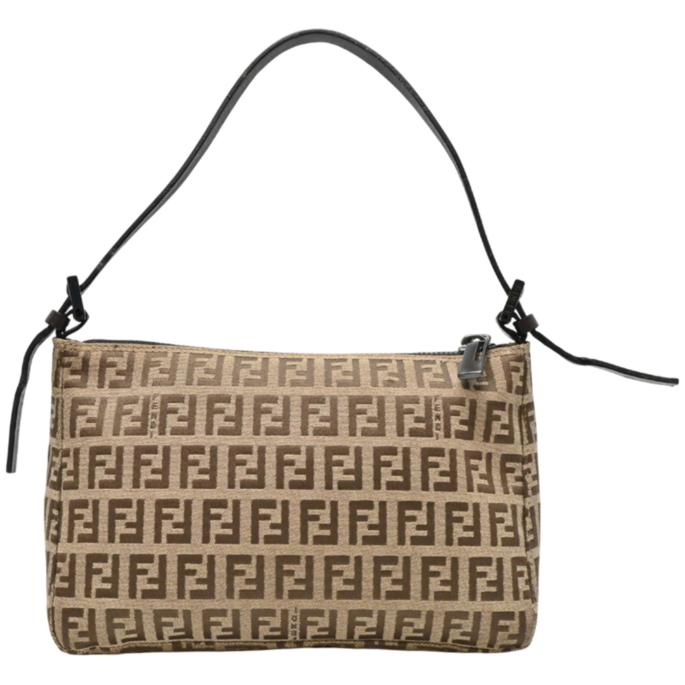 Fendi Mini Handbag for Women, 2111 8BR155 028 Canvas Zucca (Brown)